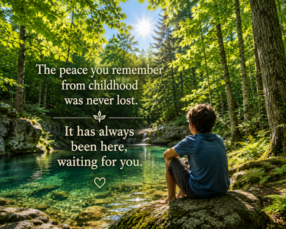 The peace you remember wasn't created by childhood.
