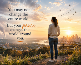 become a living expression of the peace you wish the world would discover