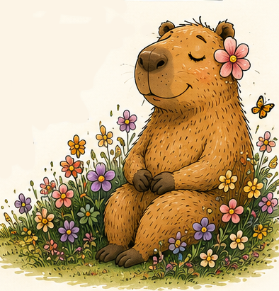 Flower Capybara. The Self